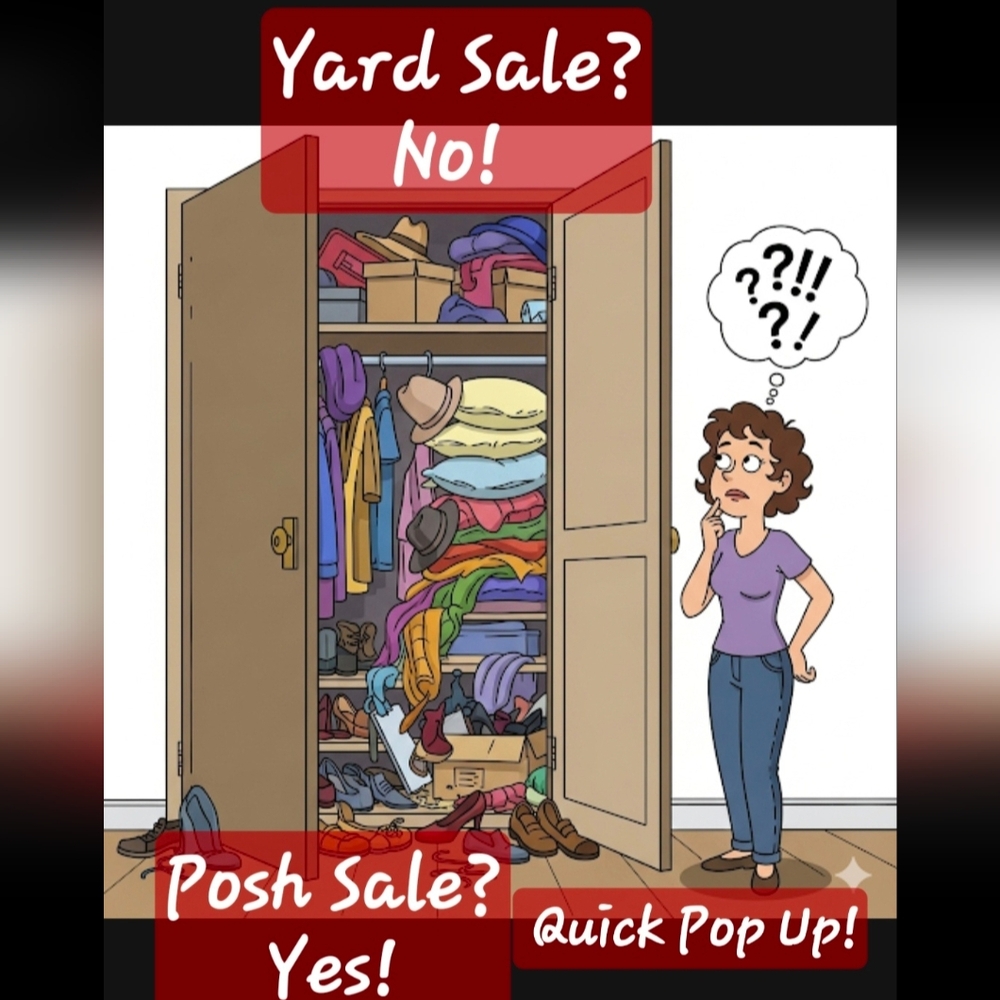 Yard Sale? No! Posh Sale? Yes! Quick Pop Up July 28, 2026 Begining Soon!!